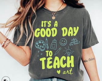Art Teacher Shirt, Art Teacher Appreciation Gift, Comfort Colors, Cute Art Teacher T-shirt, Back to School, Teaching Art Tee, Teach Art Team