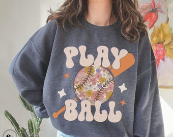 Baseball Mom Sweatshirt, Softball Coach Gift, Baseball Mama Crewneck, Game Day Sweater, Baseball Mama Sweatshirt, Softball Mom Sweatshirt