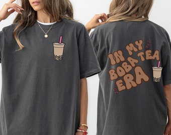 Boba Shirt, Boba Tea Shirt, Comfort Colors, Bubble Tea Shirt, In My Boba Tea Era T-Shirt, Boba Milk Tea Gift, Retro Vintage Aesthetic, VSCO