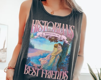 Comfort Colors® Lesbian Tank Lesbian Pride Tank Top Art History Shirt Cute Femme LGBTQ Tank Sapphic T-shirt Inclusive Best Friends Lesbian