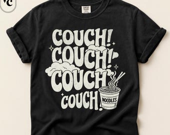 Couch Mode Ramen Shirt, Overstimulated Comfort Colors Tee