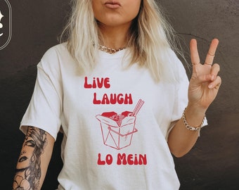 Downtown Girl Shirt, Gen Z Shirt, Brunch Shirt, Ramen Shirt, Chinese Food T-shirt, Lo Mein Tshirt, Funny Foodie Tee, Vegan Dumpling Shirt