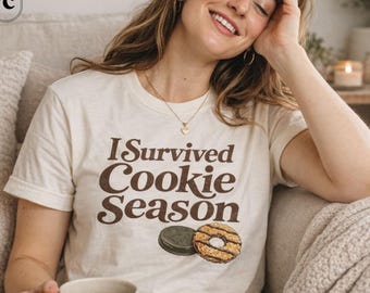 Funny Tired Mom Shirt, Troup Leader Gift, Cookie Season Graphic Tee