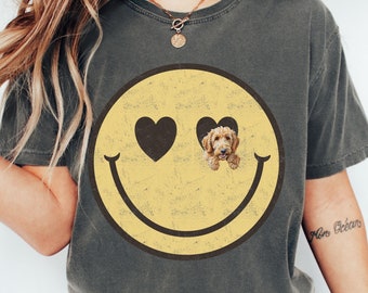 Goldendoodle Shirt, Doodle Mom Gift, Gift for Dog Owner, Doodle Dad T-shirt, Cute Retro Smile Tee, New Puppy Gift, Golden Doodle Tshirt