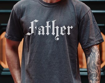 Goth Dad Shirt, Father Shirt, Elder Emo, Fathers Day Tee, Gothic Punk Cool Dad T-shirt, Husband Gift, Heavy Metal Dad Tshirt, Spooky Dad Tee