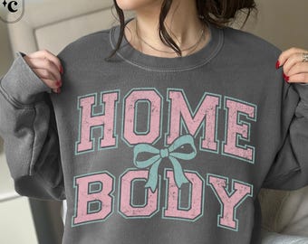 Homebody Sweatshirt, Cozy Introvert Crewneck
