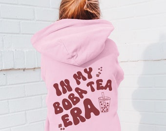 Kids Boba Hoodie, Bubble Tea Sweatshirt, Boba Tea Shirt, Gift for Boba Lover, Cute Milk Tea Sweater, Bubble Tea Gift, Cute Korean Hoodie