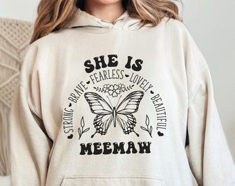 Meemaw Gift, Meemaw Sweatshirt, Grandmother Sweater, Meemaw Hoodie, Best Grandma Ever, Meemaw Birthday Present, Meemaw Hooded Sweatshirt