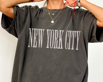 New York City Shirt, Comfort Colors, Downtown Girl, Trendy Shirt, NYC T-shirt, New York Lover Gift, New Yorker Tee, East Coast Shirt