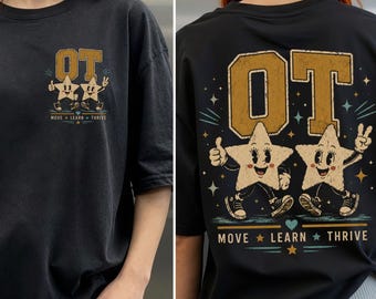 OT Shirt, Occupational Therapy Gift, Retro Therapist Comfort Colors