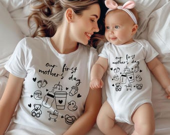 Our First Mothers Day Shirt, Gift for New Mom, 1st Mothers Day Gift, Mommy and Me Outfits, Expecting Mama Gift, First Time Moms, New Mother