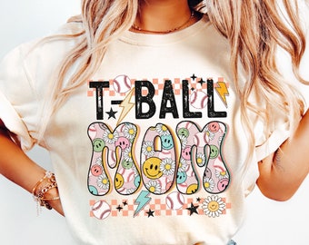 T-Ball Mom Shirt, Baseball Mom Shirt, Tball Mom Tee, Raising Ballers, T Ball Mama Tshirt, Boy Mom Shirt, Comfort Colors, Cute Gift for Mom