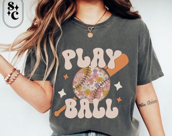 T-Ball Mom, Softball Coach Gift, Baseball Girlfriend, Softball Mom Shirt, Baseball Mama Tshirt, Game Day Tee, Mothers Day Gift, Baller Mom