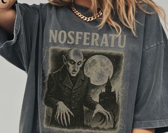 Vampire Shirt, Nosferatu Shirt, Comfort Colors, Classic Horror Fan Gift, Count Orlock T-shirt, Goth Shirt, Retro Vintage Horror Movie Shirt