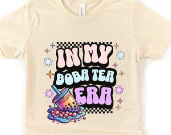 Youth Boba Shirt, Boba Tea Tshirt, Girls Boba T-shirt, Kids Boba Tee, Cute Bubble Tea Shirt, Girl Who Loves Boba Gift, In My Boba Tea Era